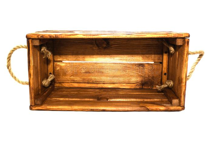 Wooden Crate Jute 04